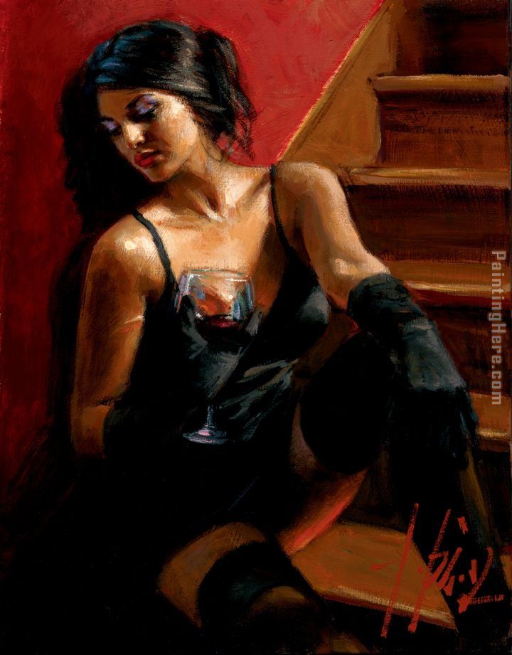Glass And Gloves painting - Fabian Perez Glass And Gloves art painting